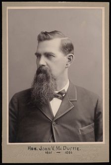 Portrait of John Van McDuffie (1841-1896), Before 1896. Creator: George Prince