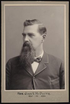 Portrait of John Van McDuffie (1841-1896), Before 1896. Creator: George Prince