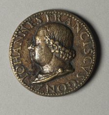 Portrait of John VIII Palaoelogus, Emperor of Constantinople, 1424-1428 (obverse) and (reverse), c. Creator: Pisanello (Italian, Ferrara, c. 1395-1455)