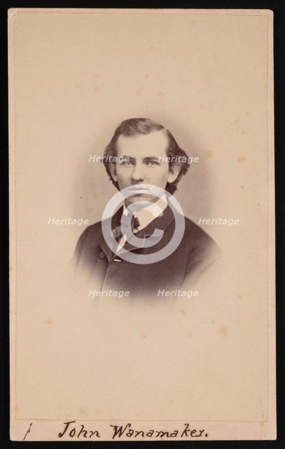 Portrait of John Wanamaker (1838-1922), Between 1864 and 1866. Creator: Charles H Spieler.