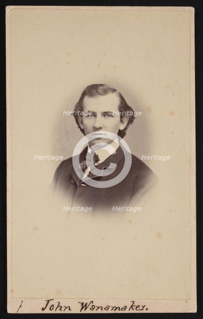 Portrait of John Wanamaker (1838-1922), Between 1864 and 1866. Creator: Charles H Spieler.