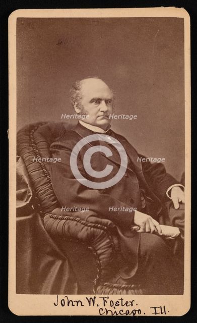 Portrait of John Wells Foster (1815-1873), Between 1872 and 1873. Creator: Samuel Montague Fassett.