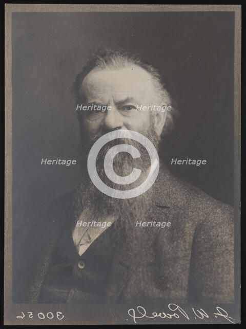 Portrait of John Wesley Powell (1834-1902), 1885. Creator: Charles Parker.