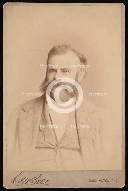 Portrait of John Wesley Powell (1834-1902), Circa 1872. Creator: Charles Milton Bell.