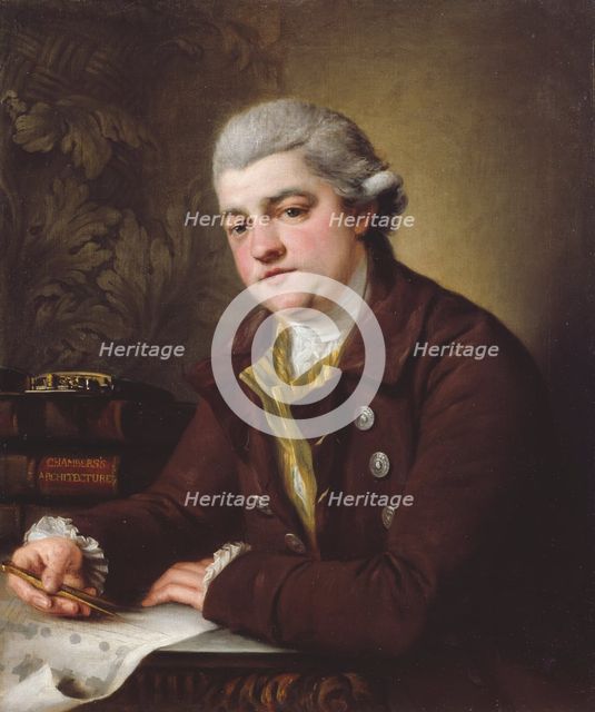 Portrait of John Yenn, R.A., before 1785. Creator: John Francis Rigaud.