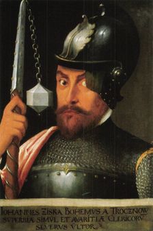 Portrait of John Zizka. Artist: Anonymous