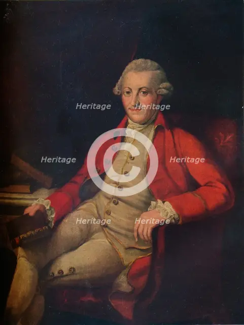 Portrait of John Zoffany, 18th century, (1917). Artist: Unknown