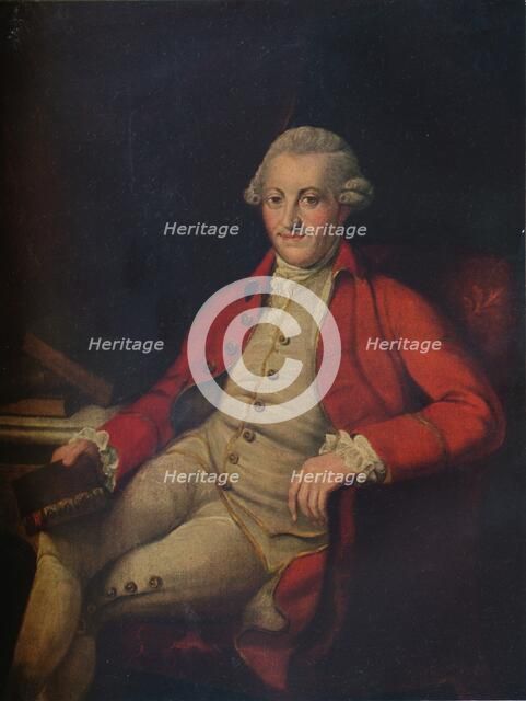 Portrait of John Zoffany, 18th century, (1917). Artist: Unknown
