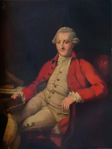 Portrait of John Zoffany, 18th century, (1917)