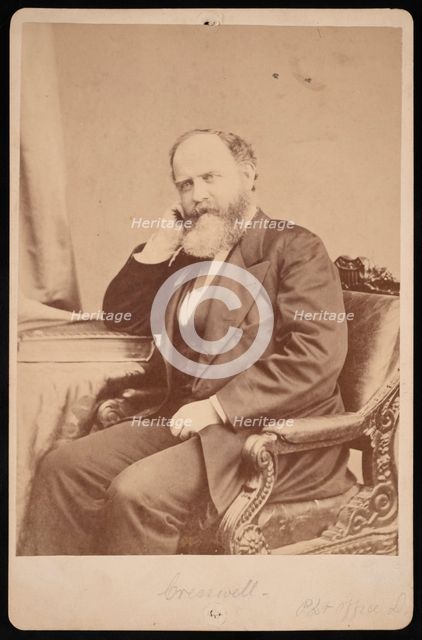Portrait of John Angel James Creswell (1828-1891), Before 1891. Creator: Brady's National Photographic Portrait Galleries.