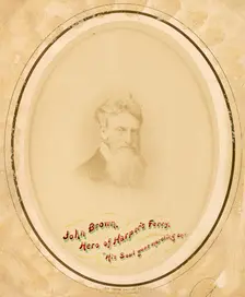 Portrait of John Brown, ca. 1859. Creator: Alexander Gardner