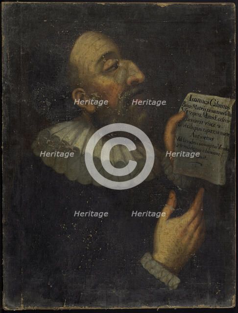 Portrait of John Calvin (1509-1564), 1559.