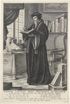 Portrait of John Calvin (1509-1564), Mid of 17th cen.