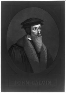 Portrait of John Calvin (1509-1564), Early 19th cen.. Artist: Anonymous