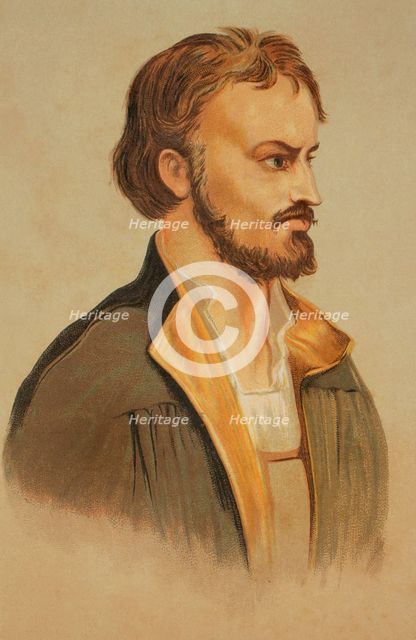 Portrait of John Calvin (1509-1564), French theologian and reformer, 1886.  Creator: Unknown.
