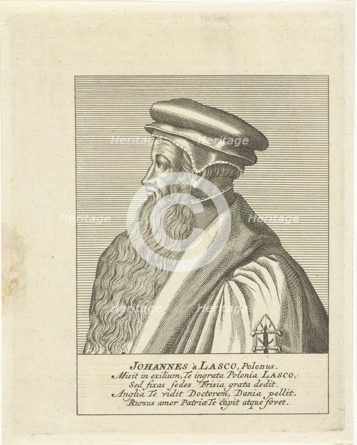 Portrait of John Calvin (1509-1564), um 1700.