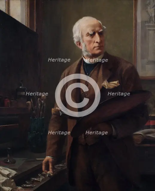 Portrait of John Callcott Horsley, 1891. Creator: Walter Charles Horsley.