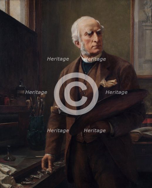 Portrait of John Callcott Horsley, 1891. Creator: Walter Charles Horsley.