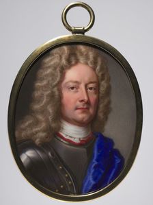 Portrait of John Churchill, 1st Duke of Marlborough, 1715. Creator: Christian Friedrich Zincke (German, 1683/85-1767)