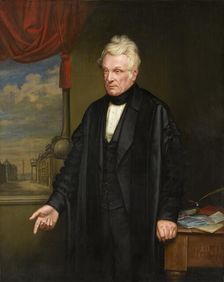 Portrait of John Clayton, English lawyer and archaeologist, 1863. Artist: Edward Sawyer