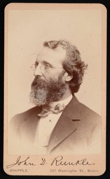 Portrait of John Daniel Runkle (1822-1902), Between 1865 and 1873. Creator: John Adams Whipple