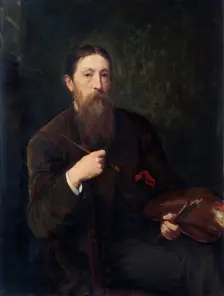 Portrait of John Evan Hodgson, R.A., 1884. Creator: Walter William Ouless