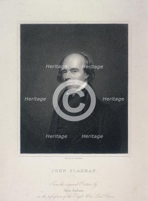 Portrait of John Flaxman, c1800.  Artist: Richard Woodman