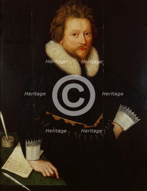 Portrait of John Fletcher (1579-1625), c. 1620. Artist: Anonymous  