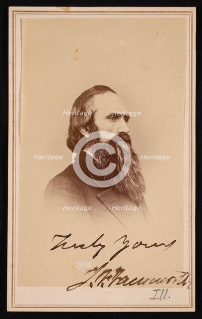 Portrait of John Franklin Farnsworth (1820-1897), Before 1882. Creator: Alexander Gardner.