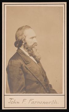 Portrait of John Franklin Farnsworth (1820-1897), Before 1897. Creator: Brady's National Photographic Portrait Galleries
