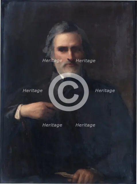 Portrait of John Gibson, R.A., 1863. Creator: Sir William Boxall.