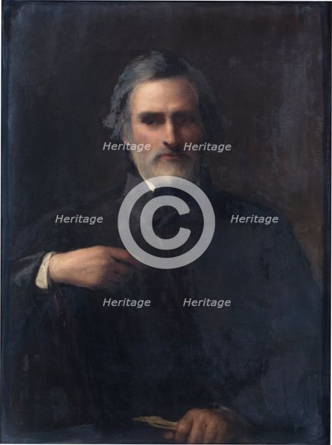 Portrait of John Gibson, R.A., 1863. Creator: Sir William Boxall.