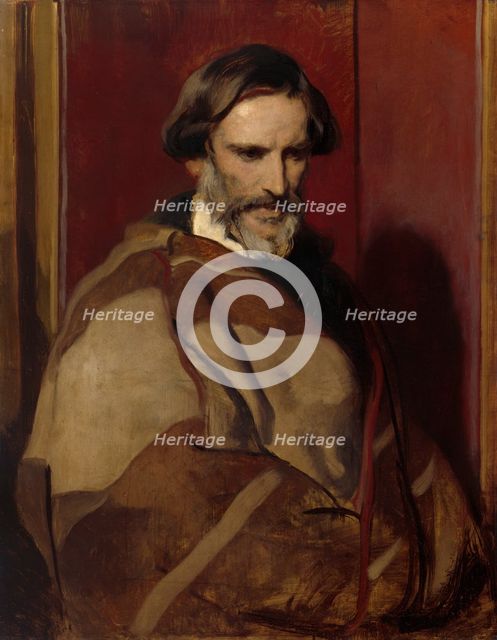 Portrait of John Gibson, R.A., c1850. Creator: Edwin Henry Landseer.