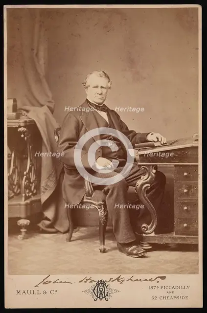 Portrait of John Hawkshaw (1811-1891), Before 1876. Creator: Maull & Co.