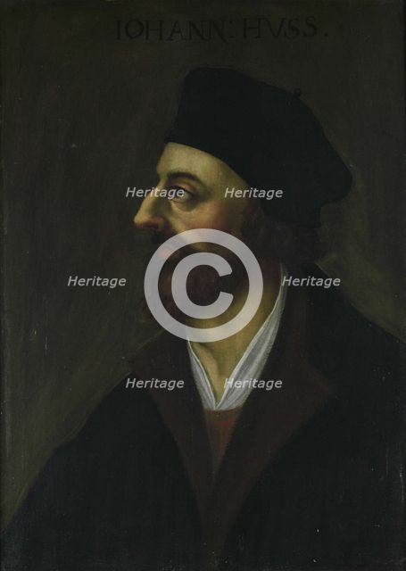 Portrait of John Hus, 17th century. Artist: Anonymous  