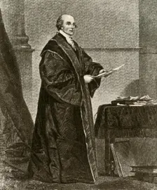 Portrait of John Jay in his robes as First Chief Justice of the United States c1780, (1937). Creator: Unknown