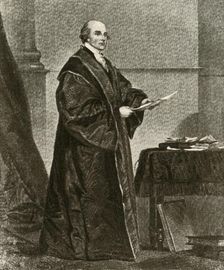 Portrait of John Jay in his robes as First Chief Justice of the United States c1780, (1937). Creator: Unknown