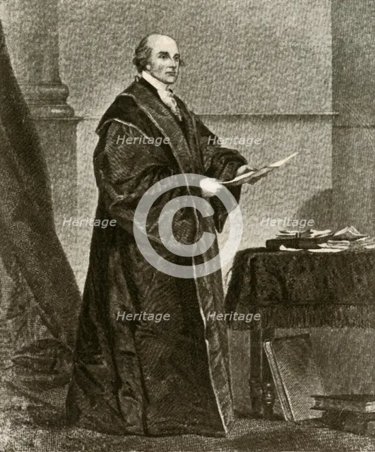 'Portrait of John Jay in his robes as First Chief Justice of the United States', c1780, (1937). Creator: Unknown.