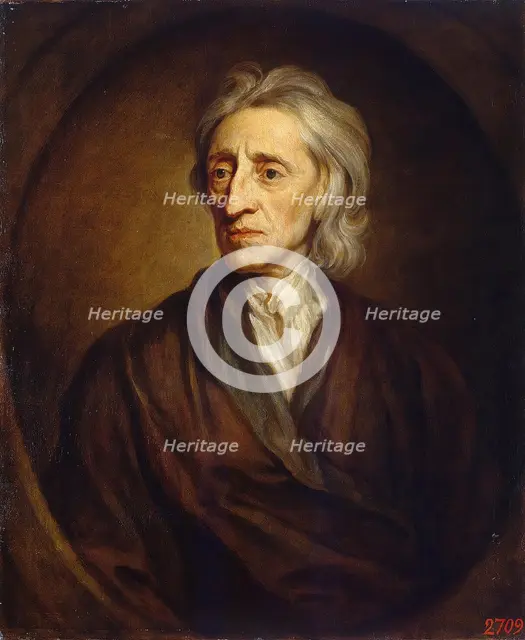 Portrait of John Locke, 1697. Creator: Sir Godfrey Kneller.