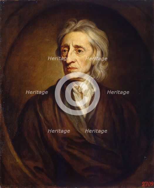 Portrait of John Locke, 1697. Creator: Sir Godfrey Kneller.