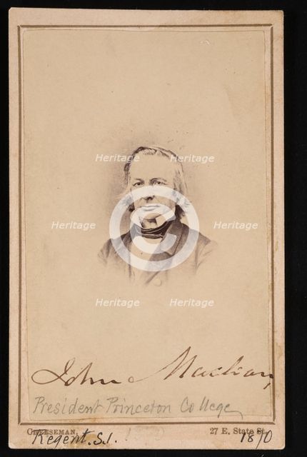 Portrait of John Maclean (1800-1886), Circa 1860s. Creator: Trenton Photograph & Art Gallery.