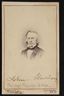 Portrait of John Maclean (1800-1886), Circa 1860s. Creator: Trenton Photograph & Art Gallery