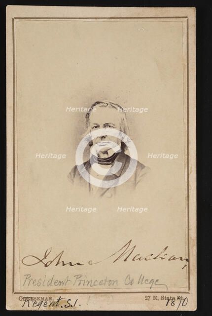 Portrait of John Maclean (1800-1886), Circa 1860s. Creator: Trenton Photograph & Art Gallery.