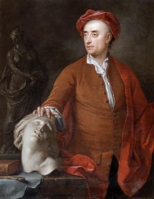 Portrait of John Michael Rysbrack (presumed), 18th century. Creator: Samuel Buck