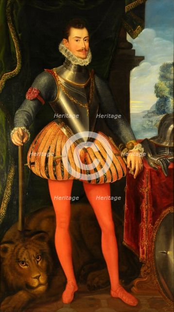Portrait of John of Austria (Juan de Austria) (1547-1578), 1857. Creator: Salvatierra y Molero, Ramón de (1829-?).