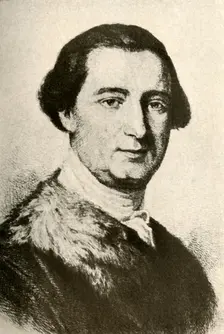 Portrait of John Penn, Colonial Governor, showing fur-trimmed coat c1750, (1937). Creator: Unknown