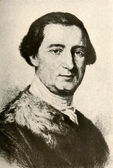 Portrait of John Penn, Colonial Governor, showing fur-trimmed coat c1750, (1937). Creator: Unknown
