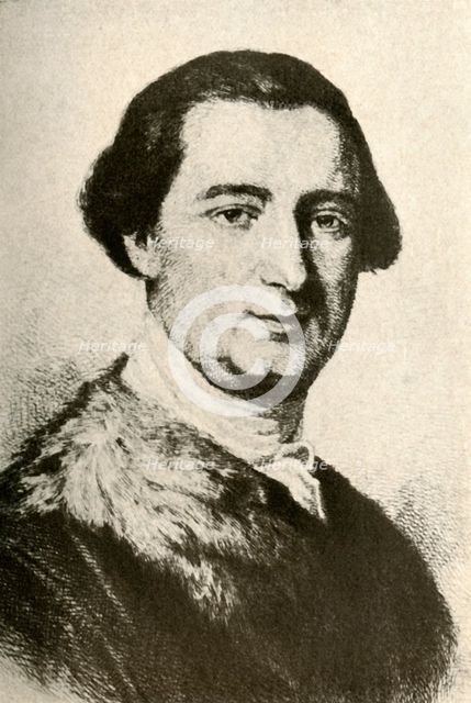 'Portrait of John Penn, Colonial Governor, showing fur-trimmed coat', c1750, (1937). Creator: Unknown.
