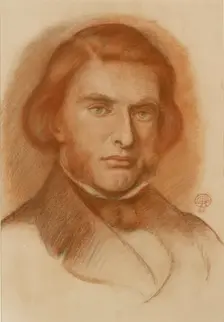 Portrait of John Ruskin, 1861. Artist: Dante Gabriel Rossetti