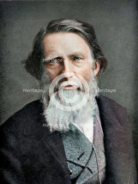 Portrait of John Ruskin, c1890s. Creator: Elliott & Fry.